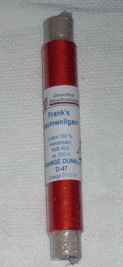 Franks Cotton - Thread 40/2 Dark Orange 47